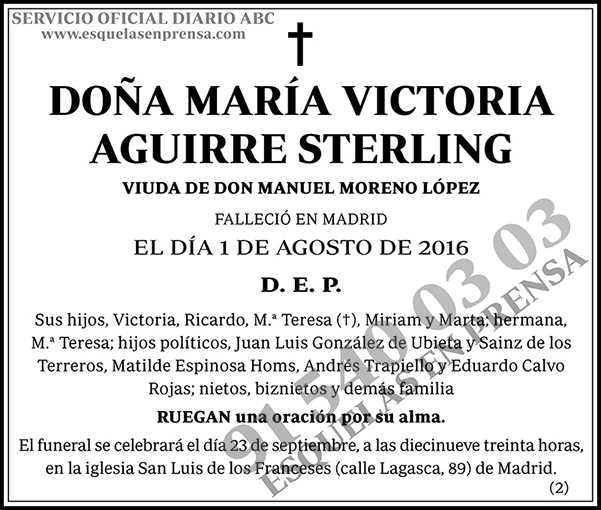 María Victoria Aguirre Sterling